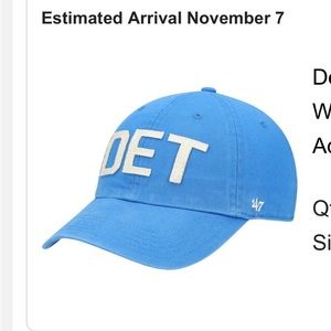 Detroit lions hat